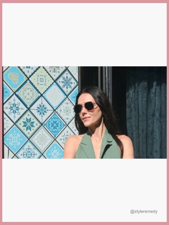 Metal Frame Hollow Geometric Oversized Aviator Sunglasses Polarized UV main image 5